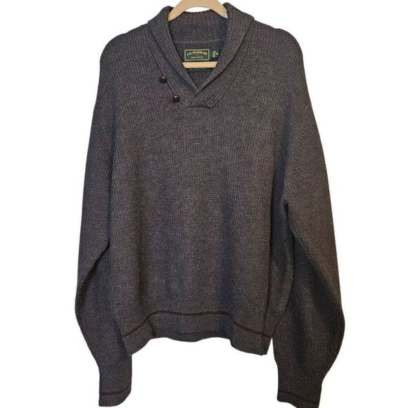 Filson mens sweater, gray merino wool,  XL. #876 - Picture 1 of 8